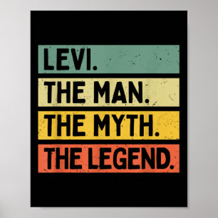 Poster Levi L'Homme Le Mythe La Légende Drôle Personnalis