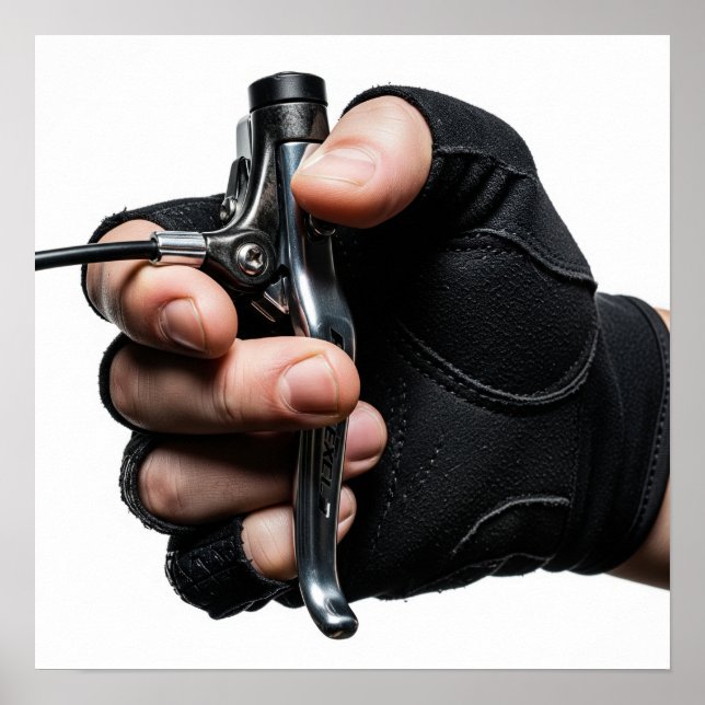 Poster Levier de frein à vélo (Devant)