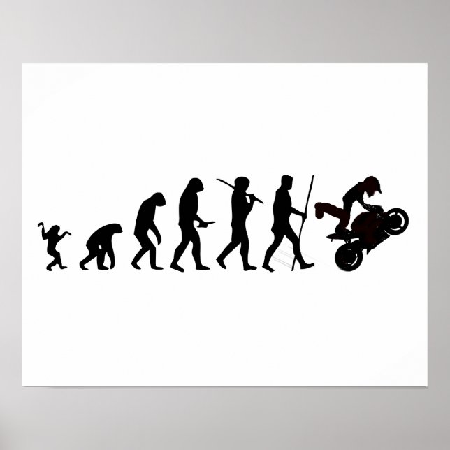 Poster L'évolution de l'affiche de Moto (Devant)
