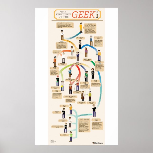 Poster L'évolution du Geek (Devant)