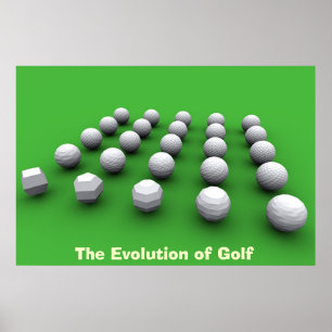 Poster L'évolution du golf