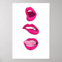 Lèvres d'art pop