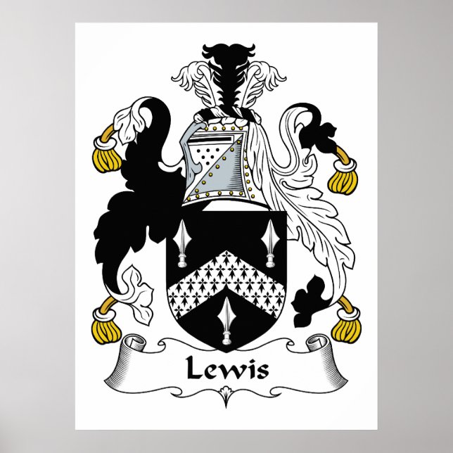 Poster Lewis Family Crest (Devant)