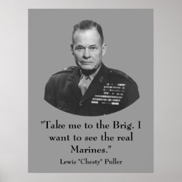 Poster Lewis Puller "Chesty" — Héros de guerre