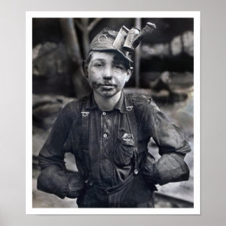Poster Lewis Wickes Hine - Portrait de Tipple Boy