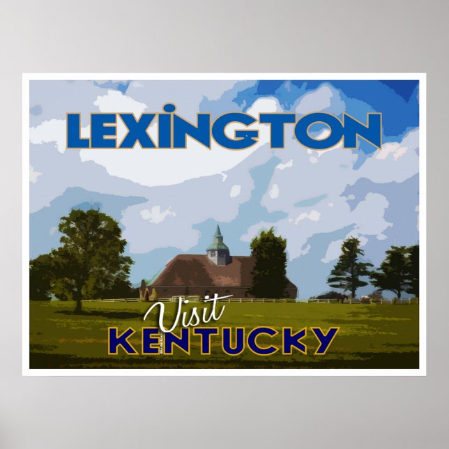 Poster Lexington, Visite du Kentucky... (Devant)