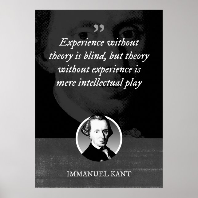 Poster L'expérience sans théorie est aveugle (Devant)