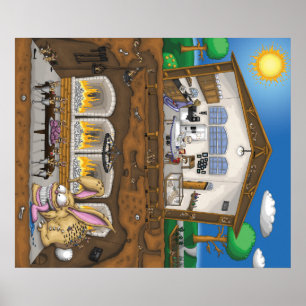 Poster L'exposition de lapin