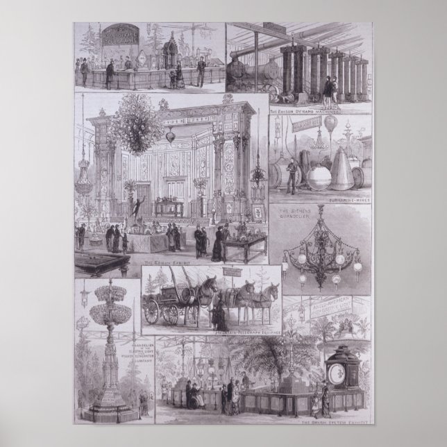 Poster L'exposition internationale de l'électricité (Devant)