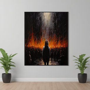 Poster L'extérieur : Art Abstrait dramatique