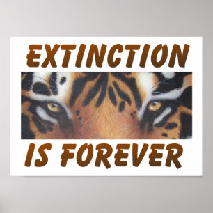 Poster L'extinction est éternelle