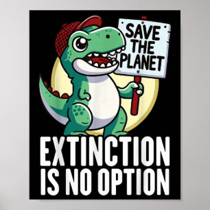 Poster L'extinction n'est pas une option Pro environnemen