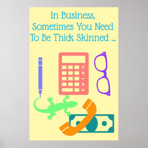 Poster Lézard au travail