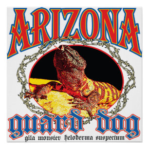 Poster Lézard Chien de Garde d'Arizona