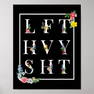 Poster Lft Hvy Sht Drôle Mens Gym Rat Entraînement Puissa