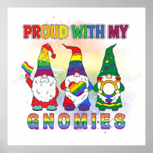 Poster LGBT Fier Avec Mes Gnomies