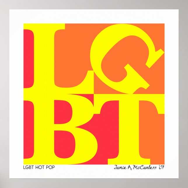 Poster LGBT Hot Pop (Devant)