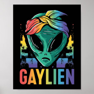 Poster LGBT Mois Gay pride Gaylien