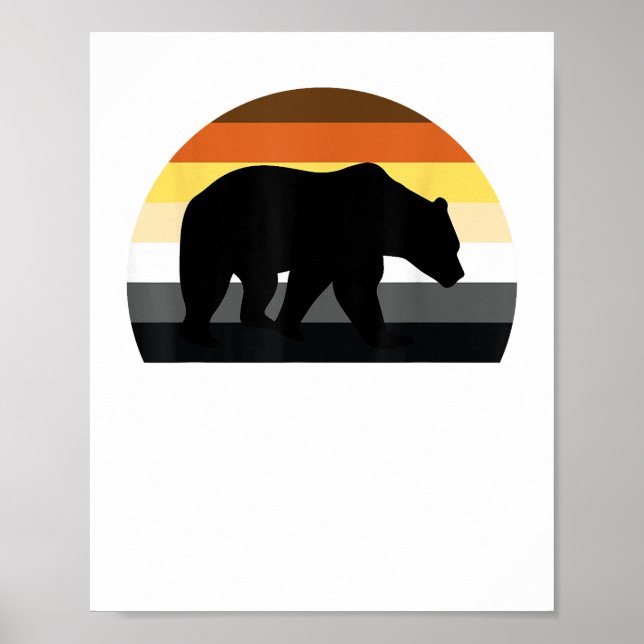Poster LGBT Papa Mens Mois Gay pride - Ours Gay (Devant)