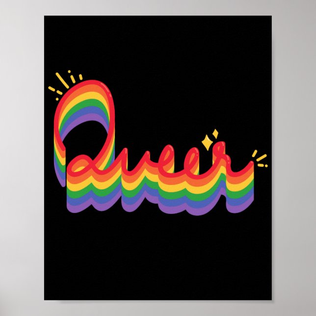 Poster LGBT+ Pride. L'amour gay. (Devant)