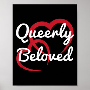 Poster Lgbt Pride Mariage Fiançailles Queerly bien aimé B