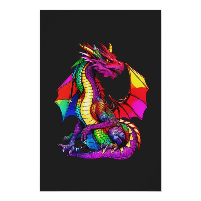 Poster LGBTQ+ Pride Dragon (Devant)