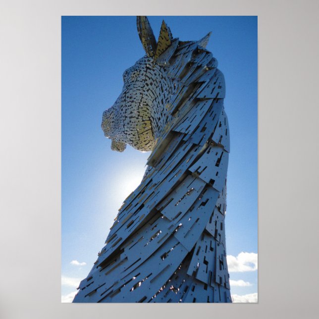Poster L'Hélix, Les Kelpies, Falkirk - Visiter l'Écosse (Devant)