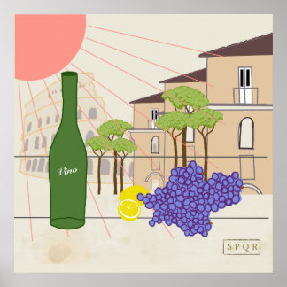 Poster L'heure de l'apéritif à Rome