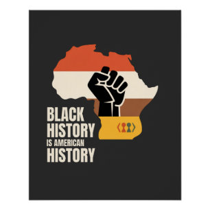 Poster L'histoire des Noirs est la culture et le patrimoi