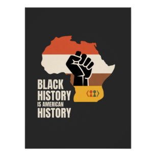 Poster L'histoire des Noirs est la culture et le patrimoi