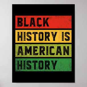 Poster L'histoire des Noirs est l'histoire américaine Bhm