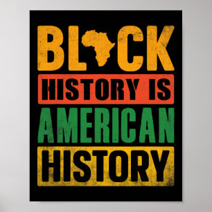Poster L'histoire des Noirs est l'histoire américaine Bhm