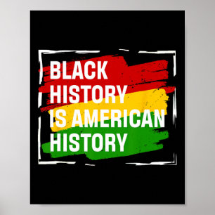 Poster L'histoire des Noirs est un cadeau d'histoire amér