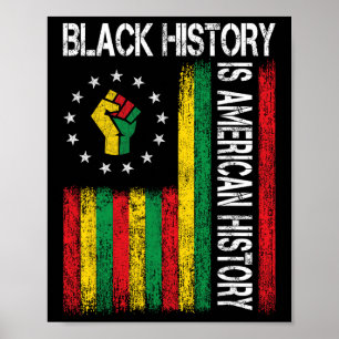 Poster L'histoire noire est l'histoire américaine afro-af