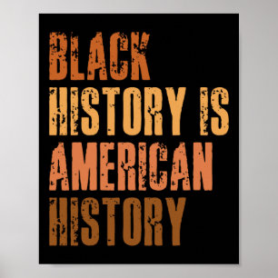 Poster L'histoire noire est l'histoire américaine Bhm Afr