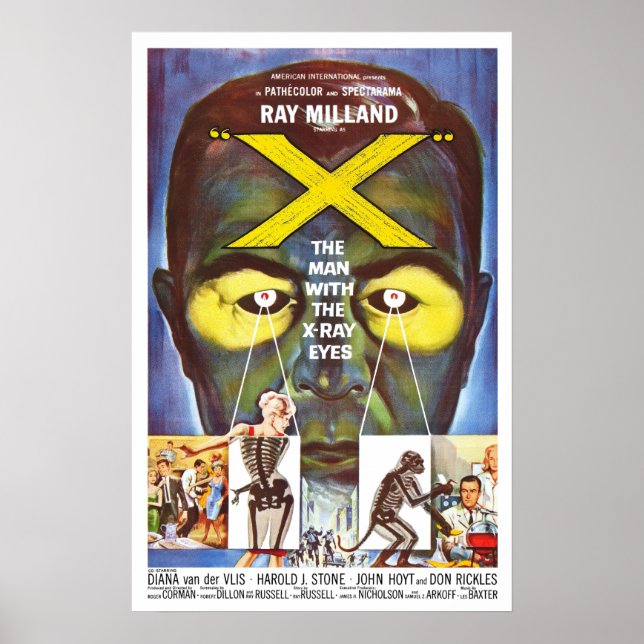 Poster L'homme aux yeux X-Ray (Devant)