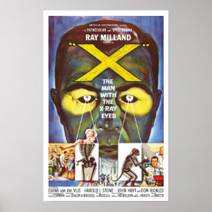 Poster L'homme avec des yeux de rayon X