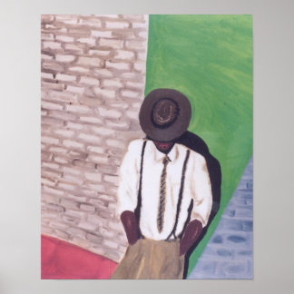 Poster L'homme contre le mur