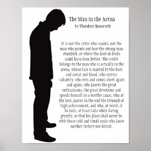 Poster L'homme dans l'arène 11 X 14