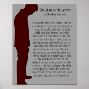 Poster L'homme dans l'arène 8 x 10