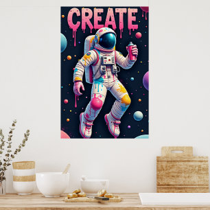 Poster L'Homme de l'Espace Graffiti