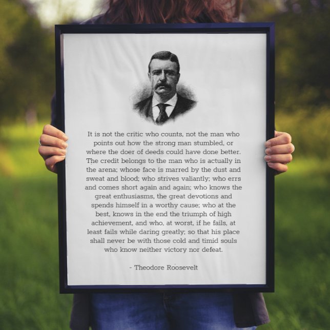 Poster L'homme de Roosevelt dans l'arène (Créateur téléchargé)