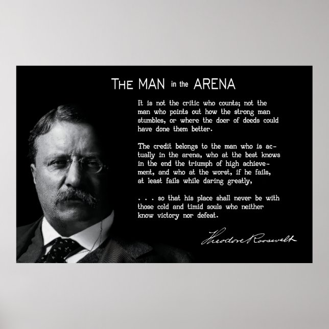Poster L'HOMME de Roosevelt dans le discours de l'ARENA (Devant)