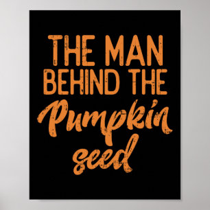 Poster L'Homme Derrière La Graine Citrouille Halloween Pr