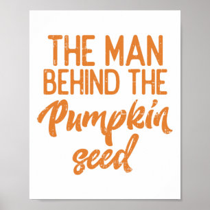 Poster L'Homme Derrière La Graine Citrouille Halloween Pr