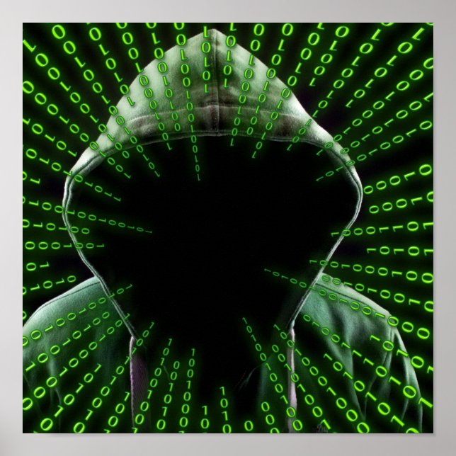 Poster L'homme du code binaire (Devant)