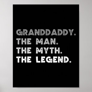 Poster L'Homme Le Mythe La Légende Cool Grand-père