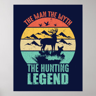 Poster L'Homme - Le Mythe - La Légende de la chasse