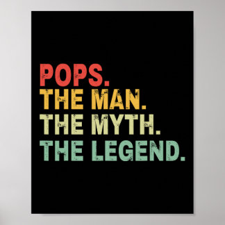 Poster L'Homme Le Mythe La Légende Fête des pères Cadeau