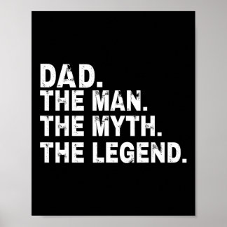 Poster L'Homme Le Mythe La Légende Fête des pères Cadeau
